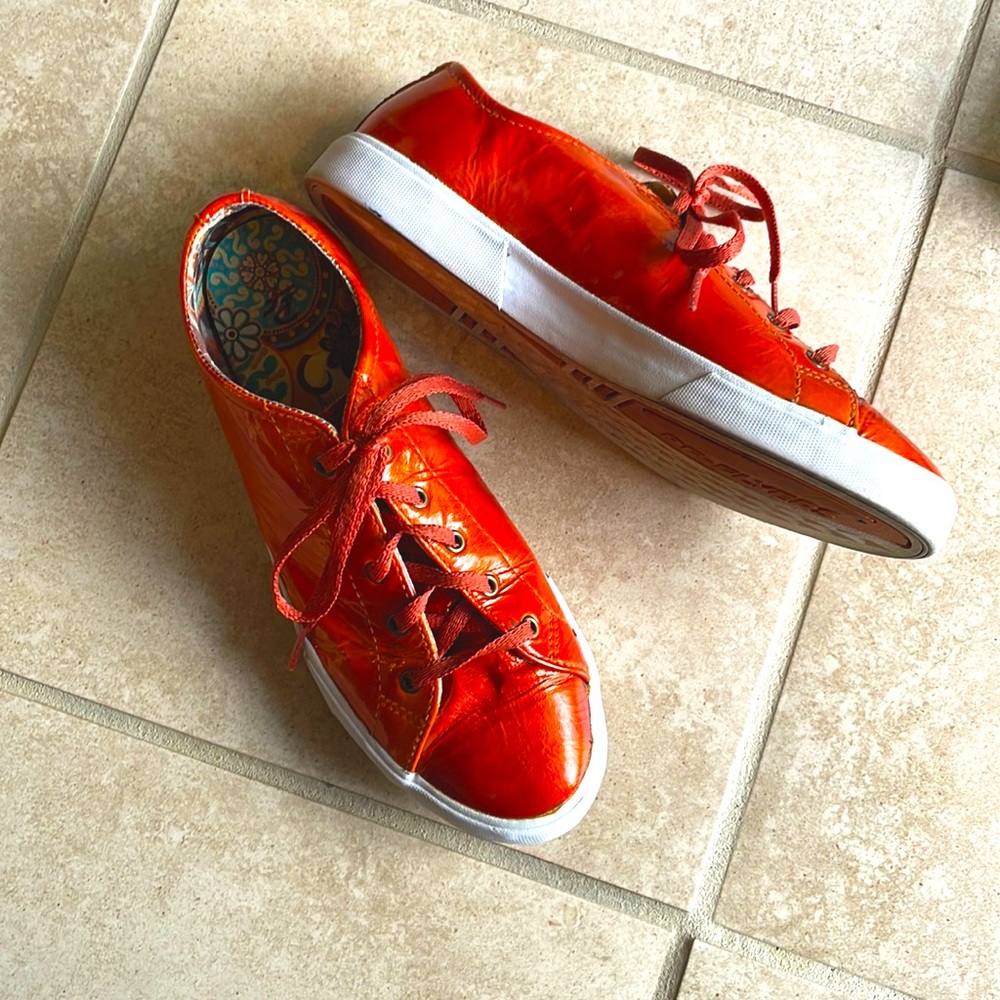 Orange Metallic PF Flyer Sneakers women’s size 6.5